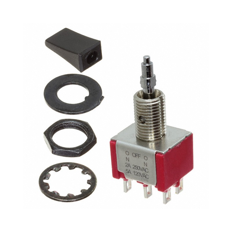 1 pcs : 7205L42YZQE2 - SWITCH TOGGLE DPDT 5A 120V