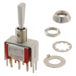 1 pcs : 7205P3DV3QE - SWITCH TOGGLE DPDT 5A 120V