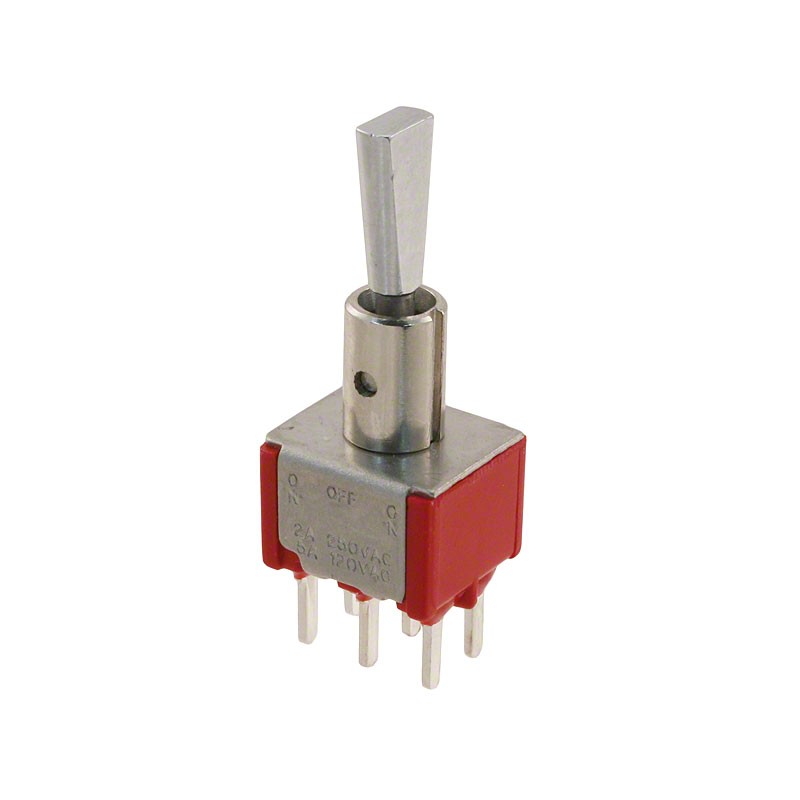 1 pcs : 7205P3Y9CQE - SWITCH TOGGLE DPDT 5A 120V