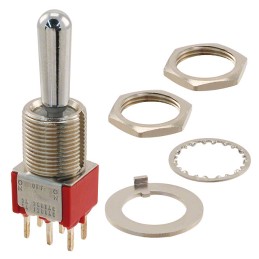 1 pcs : 7205TCWCQE - SWITCH TOGGLE DPDT 5A 120V