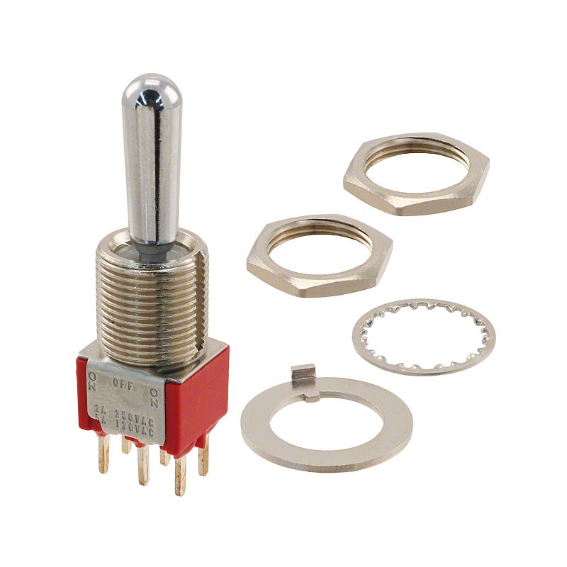1 pcs : 7205TCWCQE - SWITCH TOGGLE DPDT 5A 120V