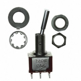 1 pcs : 7208P3Y4ZQE - SWITCH TOGGLE DPDT 5A 120V