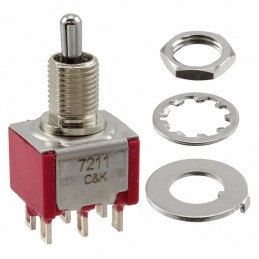 1 pcs : 7211MHZQE - SWITCH TOGGLE SP3T 5A 120V