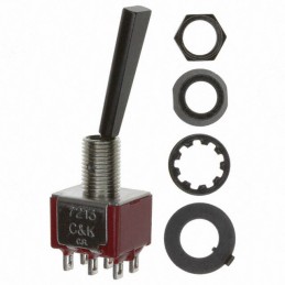 1 pcs : 7213P1YZQE2 - SWITCH TOGGLE SP3T 5A 120V