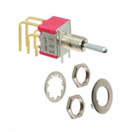 1 pcs : 7213SPYAV2BE - SWITCH TOGGLE SP3T 0.4VA 20V