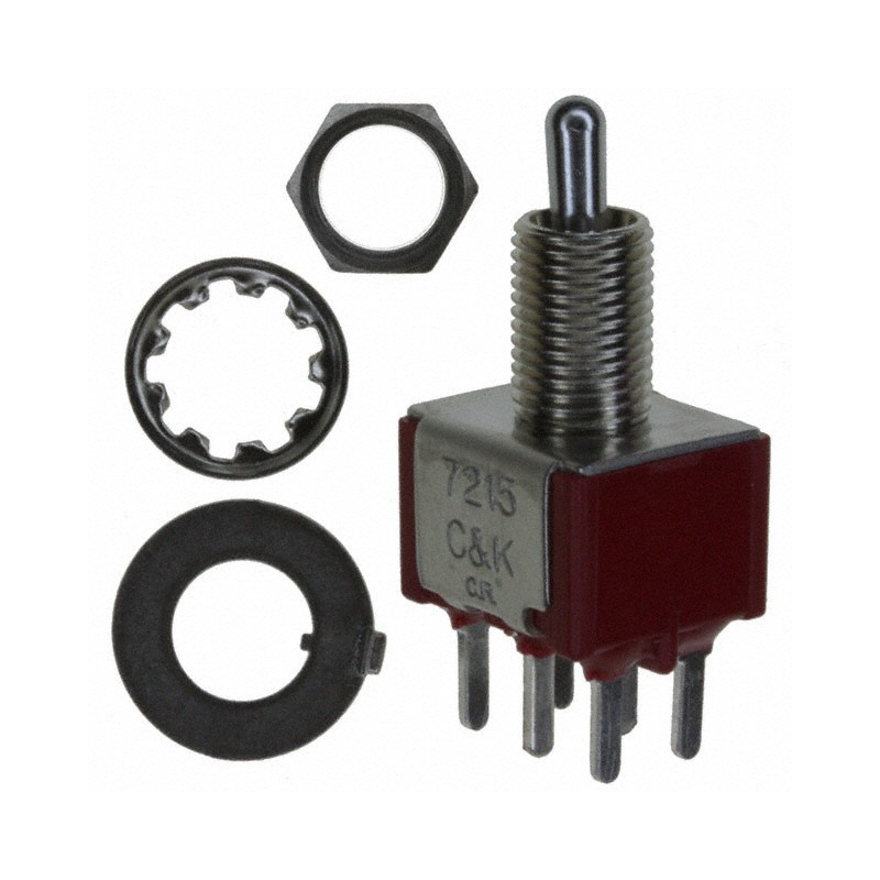 1 pcs : 7215MYCQE - SWITCH TOGGLE SP3T 5A 120V