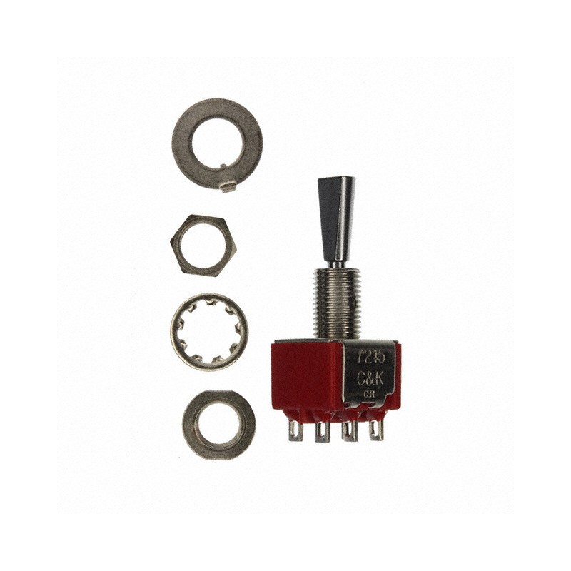 1 pcs : 7215P3YZQE - SWITCH TOGGLE SP3T 5A 120V