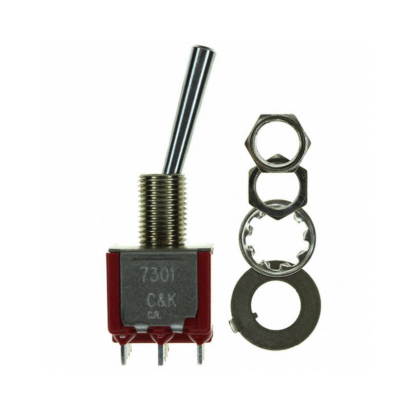 1 pcs : 7301L1YZQE - SWITCH TOGGLE 3PDT 5A 120V