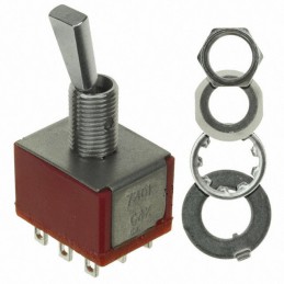 1 pcs : 7301P3YZQI - SWITCH TOGGLE 3PDT 5A 120V