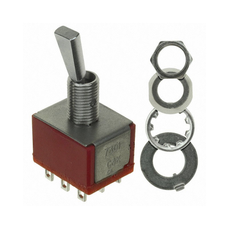 1 pcs : 7301P3YZQI - SWITCH TOGGLE 3PDT 5A 120V