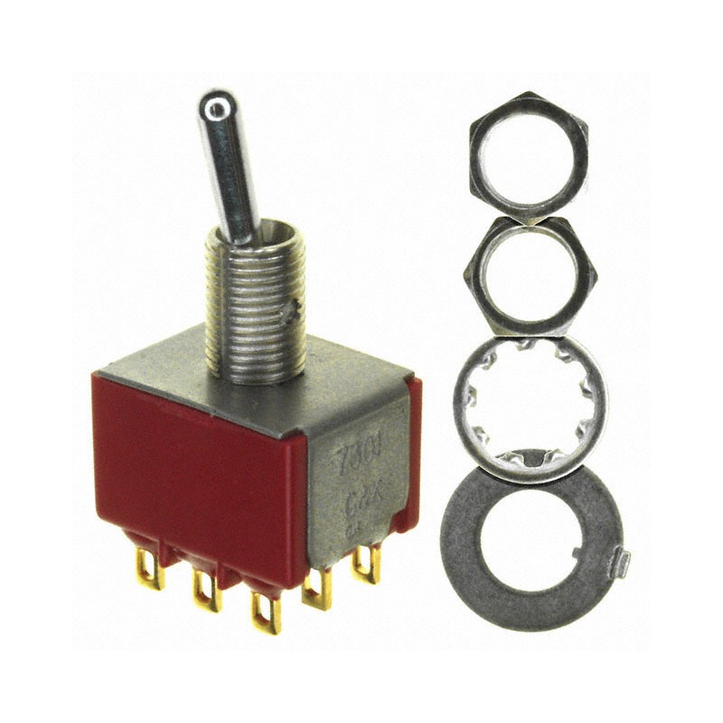 1 pcs : 7301SPYZGE - SWITCH TOGGLE 3PDT 5A 120V