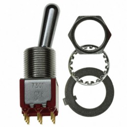 1 pcs : 7301TZGE - SWITCH TOGGLE 3PDT 5A 120V