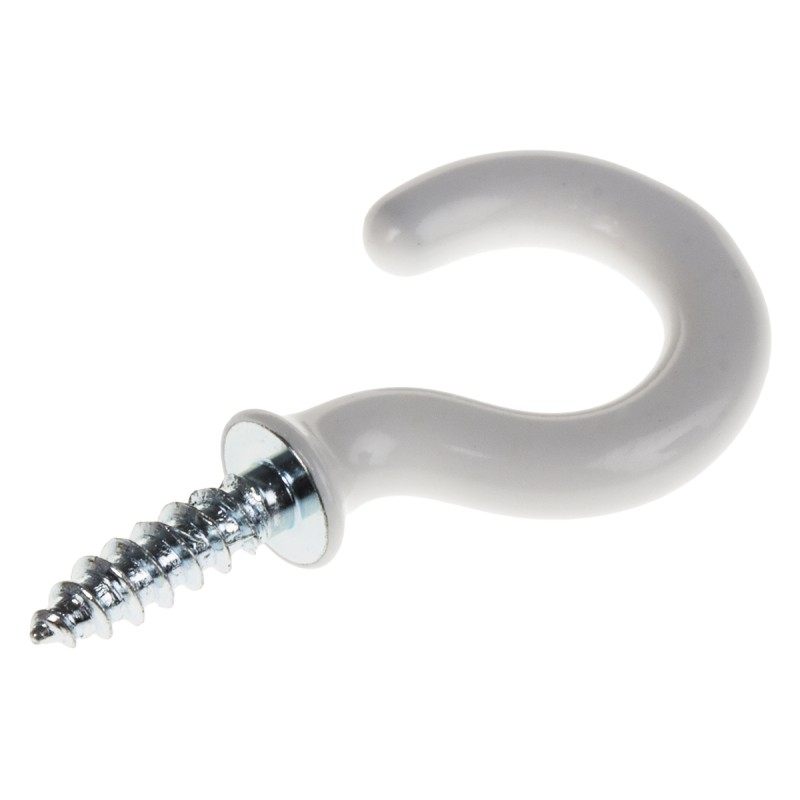 1 Bag of 10 - RS PRO Steel, Screw J Hook, 31mm, 10mm