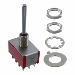 1 pcs : 7401LYZQE - SWITCH TOGGLE 4PDT 5A 120V
