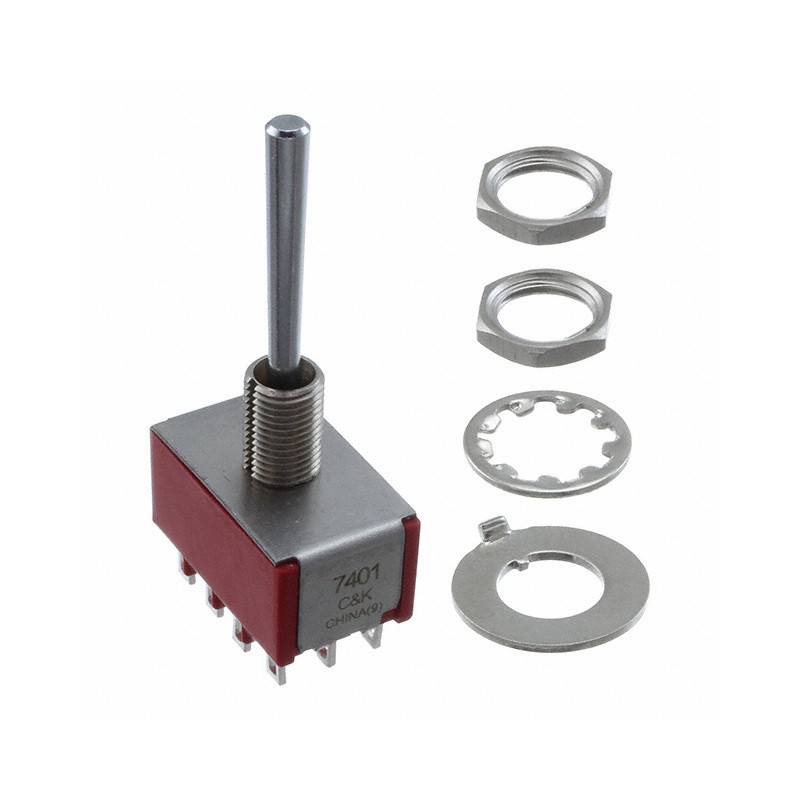 1 pcs : 7401LYZQE - SWITCH TOGGLE 4PDT 5A 120V