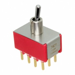 1 pcs : 7401SPHCQE - SWITCH TOGGLE 4PDT 5A 120V