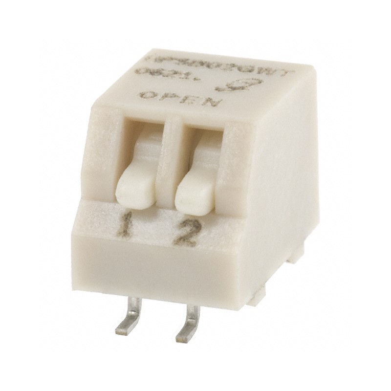 1 pcs : 76HPSB02GWRT - SWITCH PIANO DIP SPST 0.15A 30V