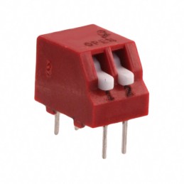 1 pcs : 76PSB02ST - SWITCH PIANO DIP SPST 0.15A 30V