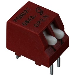 1 pcs : 76PSB02T - SWITCH PIANO DIP SPST 0.15A 30V