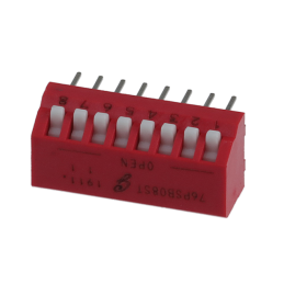 1 pcs : 76PSB08ST - SWITCH PIANO DIP SPST 0.15A 30V