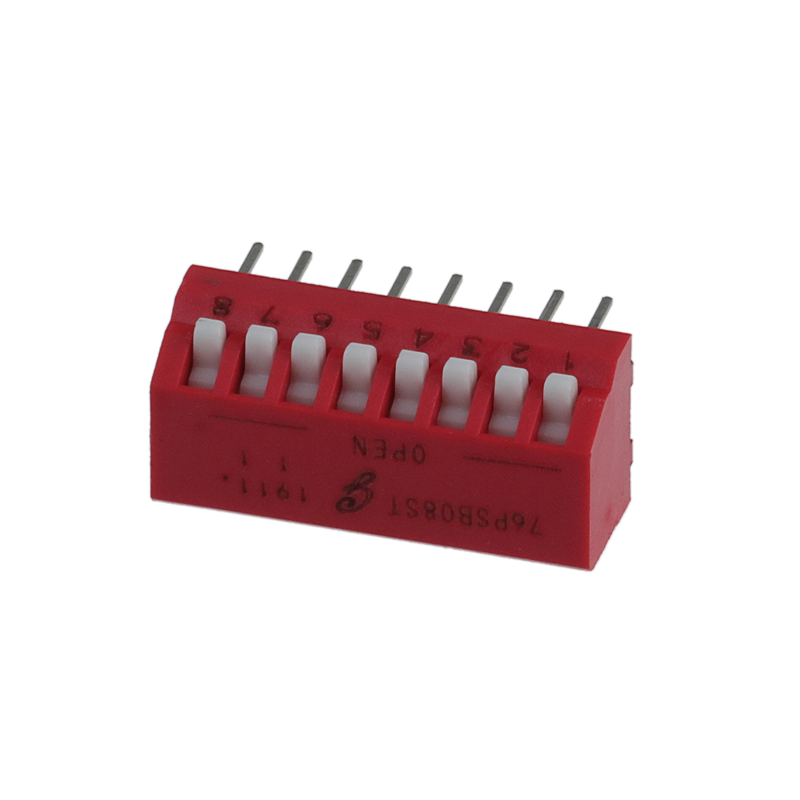 1 pcs : 76PSB08ST - SWITCH PIANO DIP SPST 0.15A 30V