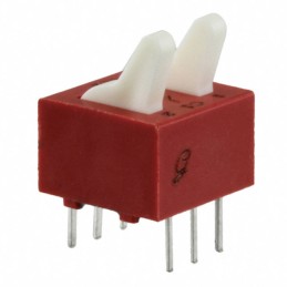 1 pcs : 76STC02T - SWITCH TOGGLE DIP SPDT 0.15A 30V