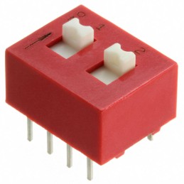 1 pcs : 78F02T - SWITCH SLIDE DIP DPST 0.15A 30V