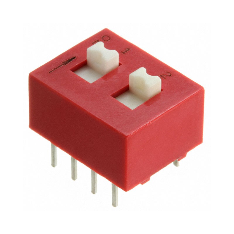 1 pcs : 78F02T - SWITCH SLIDE DIP DPST 0.15A 30V