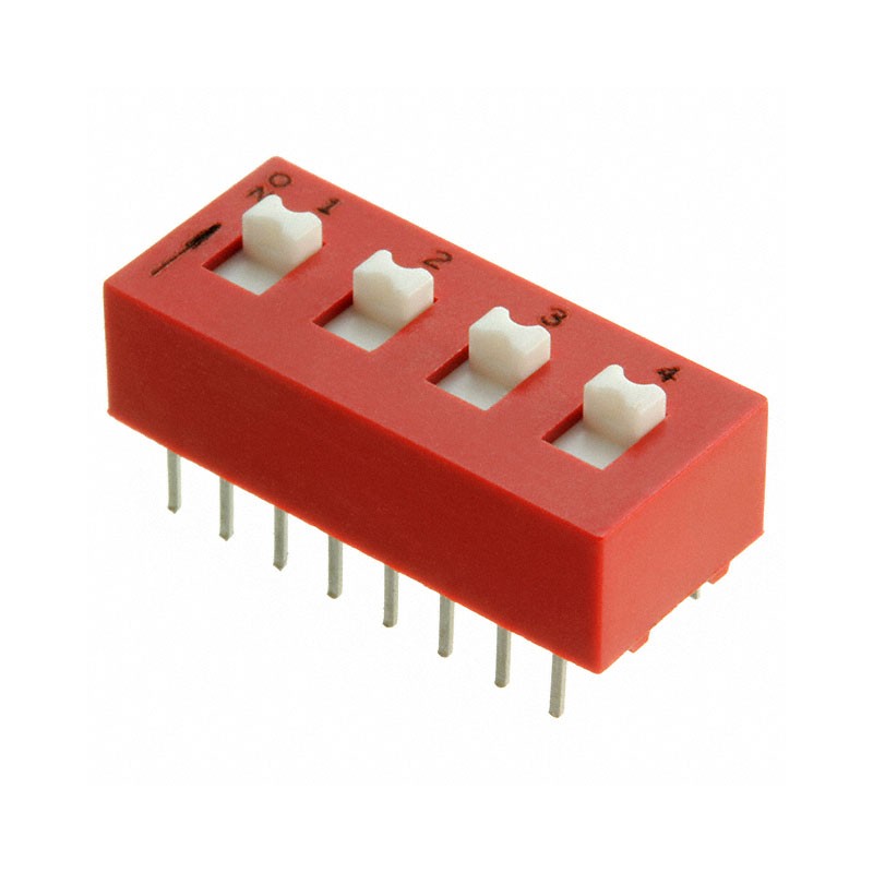 1 pcs : 78F04T - SWITCH SLIDE DIP DPST 0.15A 30V