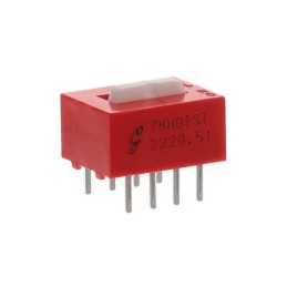 1 pcs : 78H01ST - SWITCH SLIDE DIP 4PST 0.15A 30V