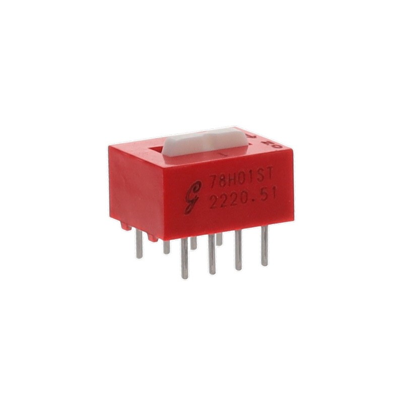 1 pcs : 78H01ST - SWITCH SLIDE DIP 4PST 0.15A 30V
