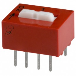 1 pcs : 78H01T - SWITCH SLIDE DIP 4PST 0.15A 30V