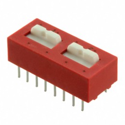 1 pcs : 78K02T - SWITCH SLIDE DIP DPDT 0.15A 30V