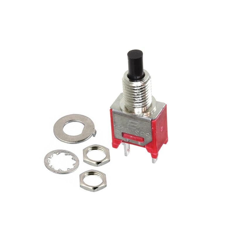 1 pcs : 800SP9B5M1QEH - SWITCH PUSH SPST-NO 3A 120V