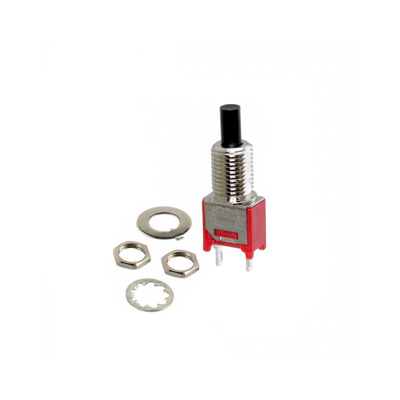 1 pcs : 800SP9B9M1QEH - SWITCH PUSH SPST-NO 3A 120V