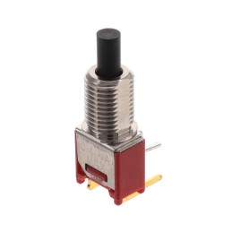 1 pcs : 800SP9B9M6RE - SWITCH PUSH SPST-NO 0.4VA 20V