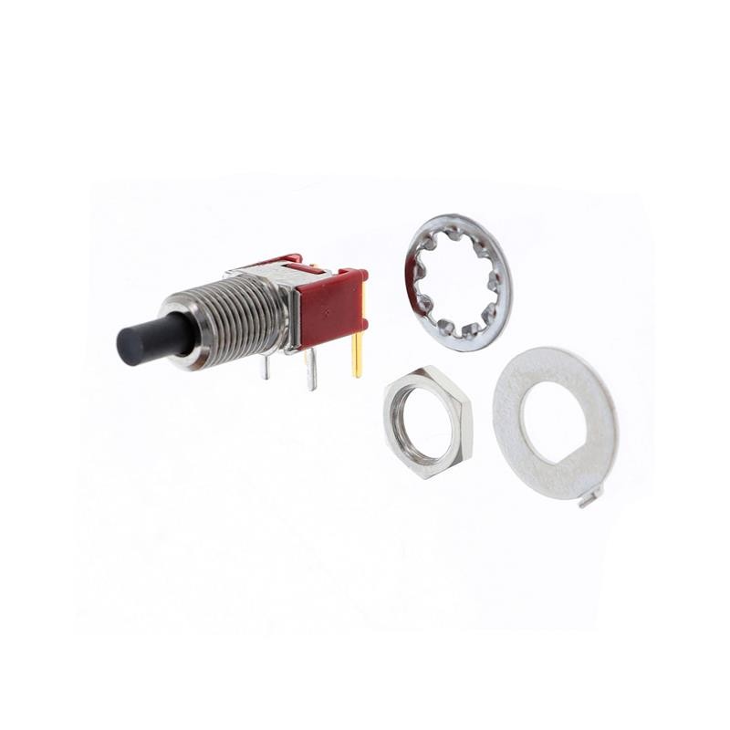 1 pcs : 800SP9B9M6REH - SWITCH PUSH SPST-NO 0.4VA 20V