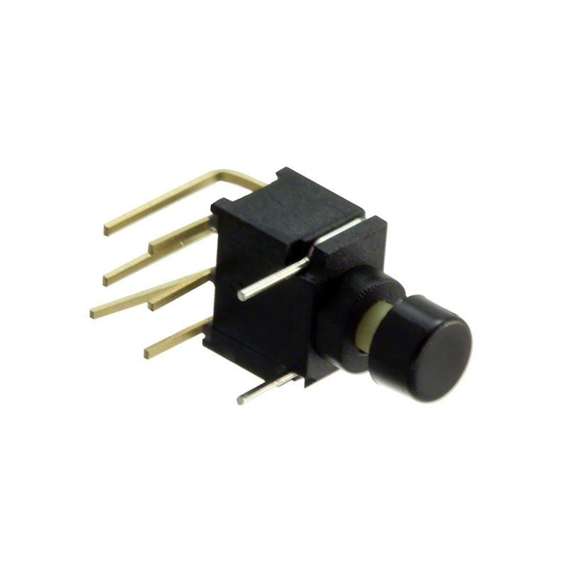 1 pcs : 800UDP8P1A1M6RER1BLK - SWITCH PUSH DPDT 0.4VA 20V