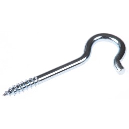 1 Bag of 10 - RS PRO Steel, Screw J Hook, 53mm, 10mm