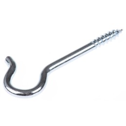 1 Bag of 10 - RS PRO Steel, Screw J Hook, 53mm, 10mm