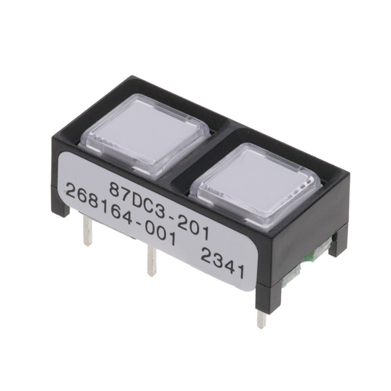 1 pcs : 87DC3-201 - SWITCH KEYPAD 2KEY 0.01A 24V