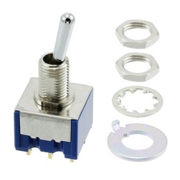 1 pcs : 8A2011C-Z - SWITCH TOGGLE DPDT 25MA 20V