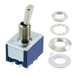 1 pcs : 8C3011-Z - SWITCH TOGGLE 3PDT 6A 125V