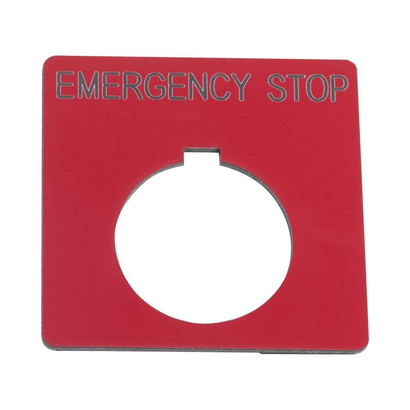 1 pcs : 9001KN105RP - PUSHBUTTON LEGEND PLATE 30MM TYP