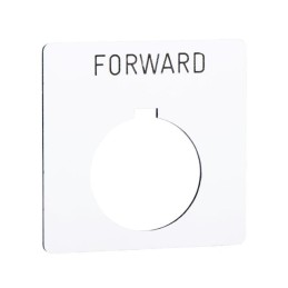 1 pcs : 9001KN106WP - PUSH BUTTON LEGEND PLATE 30MM T-