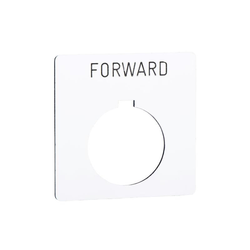 1 pcs : 9001KN106WP - PUSH BUTTON LEGEND PLATE 30MM T-