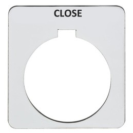 1 pcs : 9001KN108SP - PUSH BUTTON LEGEND PLATE 30MM T-