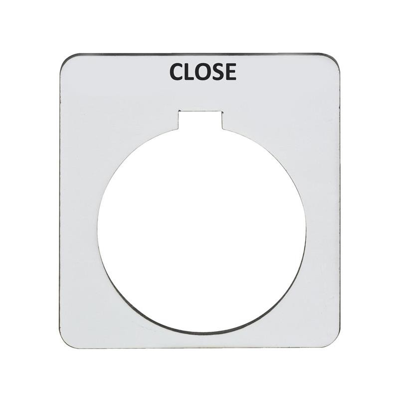 1 pcs : 9001KN108SP - PUSH BUTTON LEGEND PLATE 30MM T-