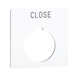 1 pcs : 9001KN108WP - PUSH BUTTON LEGEND PLATE 30MM T-