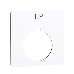 1 pcs : 9001KN111WP - PUSH BUTTON LEGEND PLATE 30MM T-